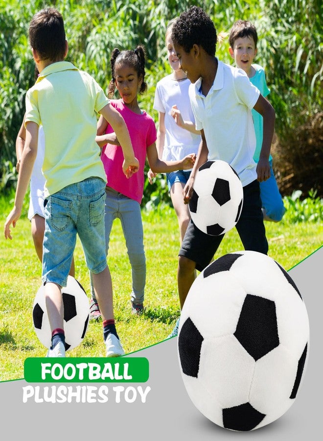 Conagel 2 Pack Plush Soccer Ball Pillow Fluffy Stuffed Toy Soccer Ball Soft Sports Throw Pillows for Home Bedroom Sofa Decoration Sport Theme Birthday Party Supplies - Image 4